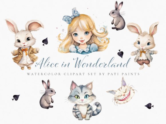 Download Alice in Wonderland Clipart Bundle - Bundle Collection