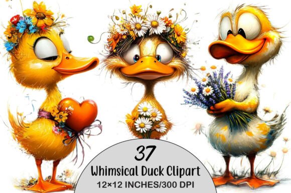 Download Whimsical Duck Clipart Bundle - Bundle Collection