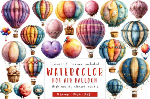 Download Hot Air Balloon Png, Pastel Balloons Png - Premium Resources