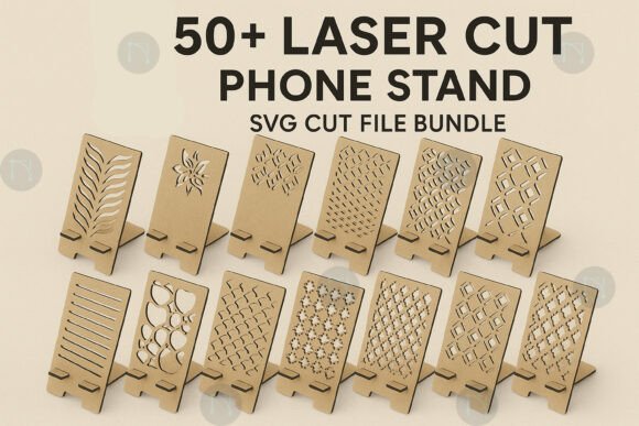 Download Laser Cut Phone Stand SVG Bundle - Bundle Collection