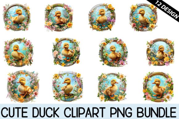 Download Cute Duck Clipart Bundle - Bundle Collection
