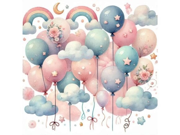 Download Dreamy Pastel Balloons - Premium Bundle