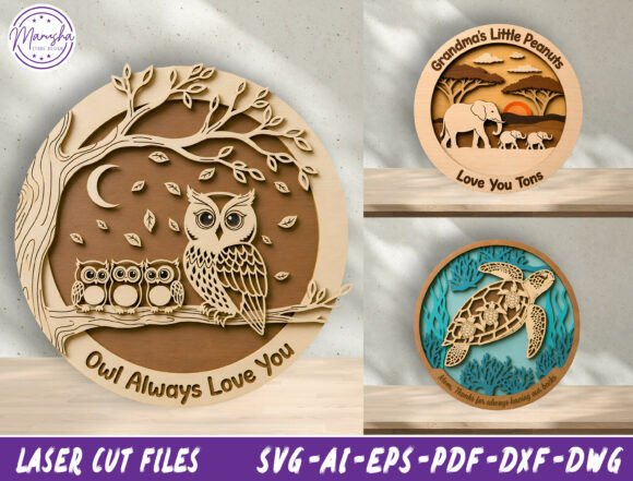 Download Personalized Animal Family SVG Bundle - Bundle Collection