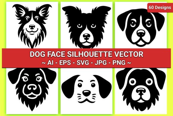Download Dog Face Silhouette SVG Bundle - Bundle Collection