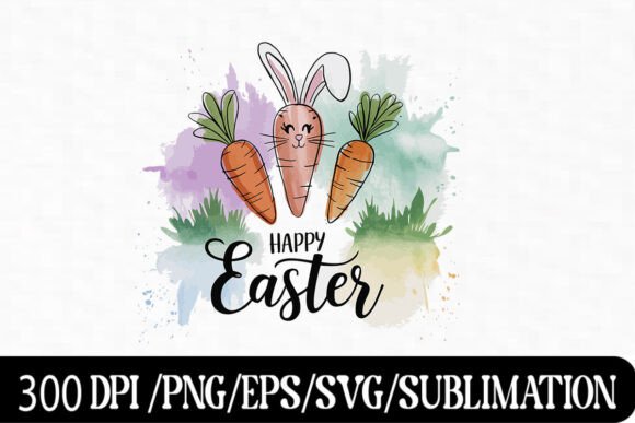 Download Cute Watercolor Bunny Carrot Illustratio - Premium Resources