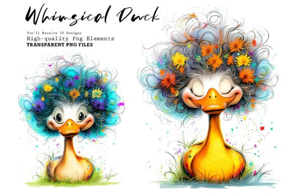 Download Whimsical Duck Clipart Bundle - Bundle Collection