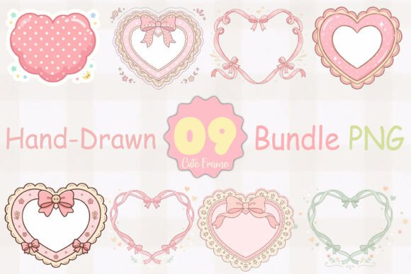 Download Hand-Drawn Cute Frame Bundle PNG - Bundle Collection